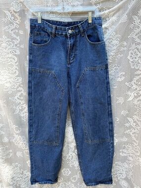Women’s Blue Denim Cargo Jeans